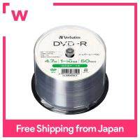 DVD-R Verbatim 4.7GB 50แผ่นสำหรับการ1-16x ข้อมูลแบบ Verbatim ด้วยฉลากเงินบัตรดัชนี DHR47J50L-A