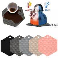 Kitchen Silicone Pot Mat 230°C Hot Resistance Hexagon Pad Honeycomb Leak-Proof Original Coasters Non-slip Placemat Table Cup Mat