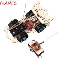 Ivanes โมเดลรถแข่งบังคับวิทยุ Diy ของเล่นสําหรับเด็ก 4-CH Car Toys