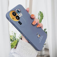 เคสโทรศัพท์สำหรับ OPPO Reno10 Pro + 5G เคสการ์ตูนนักบินอวกาศดีไซน์ดวงจันทร์เคสโทรศัพท์ดีไซน์ด้านข้างลายขอบสี่เหลี่ยมปลอกซิลิโคนน้ำคลุมทั้งหมดกล้องเคสป้องกันทนแรงกระแทก