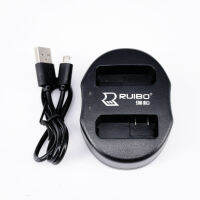 DUAL CHARGER EN-EL 14แท่นชาร์จแบตกล้องแบบคู่ ชาร์จทีละ2ก้อน USB (0250)