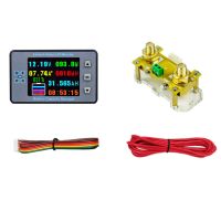 VA9810 2.4 Inch Voltage Meter+100A Diverter with Base Coulometer Capacity Power Detector Monitor Accessories Parts Kit for Electric Vehicle/RV