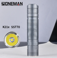 K21x ผู้บุกเบิกไฟฉายแรงสูง SST70ไฟฉายกล21700/กลางแจ้ง SST40ขี่,ลาดตระเวน