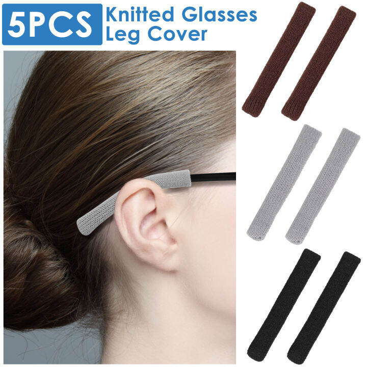 GUFUZI 5Pcs Glasses Ear Cushion Eyeglasses Ear Grip AntiSlip Eyewear