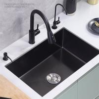 Nano Black Handmade Kitchen Sinks Single Bowel 3MM Thickness Sinks Built-in Drop-in Kitchen Sink Stainless Steel large Capacity