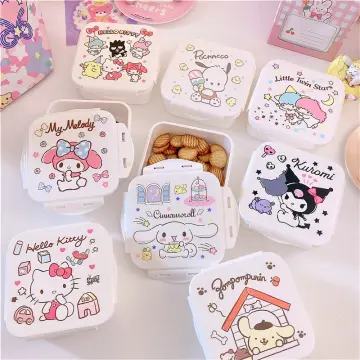400ML Bento Box Kawaii Sanrio HelloKittys Cartoon Cute Packing Box Home  Snacks Meal Dessert Preservation Box Lunch Box