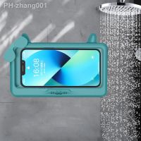 ❉◆ Bathroom Toilet Mobile Phone Holder Box Wall Mounted Bracket 6 Inch Phone Storage Case Waterproof Shower Watching Holder