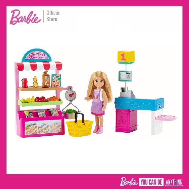 Barbie Chelsea Doll and Snack Stand Playset ตุุ๊กตาเชลซี และช้อปปิ้ง