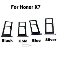 ช่องเสียบซิมการ์ด X7ใหม่ของแท้สำหรับ Huawei Honor อะไหล่ซ่อมแซมชิ้นส่วนเชื่อมต่ออะแดปเตอร์เบ้าปลั๊กที่ใส่ช่องเสียบการ์ด