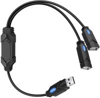 [COD]Onvian USB 3.0สายเคเบิลแยก USB 3.0ชายกับ Dual USB แจ็คตัวเมีย Y HUB USB Splitter r &amp; Data Transfer Extension Cable