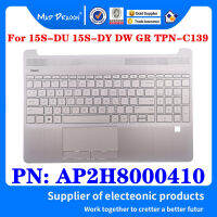 L52155-001สำหรับ HP 15s-dy Du 15-CS 15-DW DR Palmrest บนปกกรณีที่มีสหรัฐ Wn แป้นพิมพ์แสงไฟทัชแพด