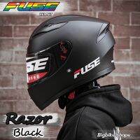 NSP หมวกกันน็อค (กรอกโค้ด BBYTR25 ลด 250฿ )   Fuse รุ่น Razor New2021 สีดำด้าน หมวกกันน็อก  หมวกนิรภัย