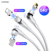 CANDYEIC เครื่องชาร์จแม่เหล็กสำหรับ iPhone สาย USB แบบแม่เหล็กสำหรับ Samsung Huawei Xiaomi ประเภท C สายเคเบิลแม่เหล็กสาย Micro USB Cable-JHU STORE