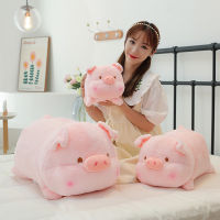 （HOT) หมอนหมูยาวน่ารักของเล่นตุ๊กตาเตียงนอนหมอนหมูตุ๊กตาเด็กของขวัญขายส่ง