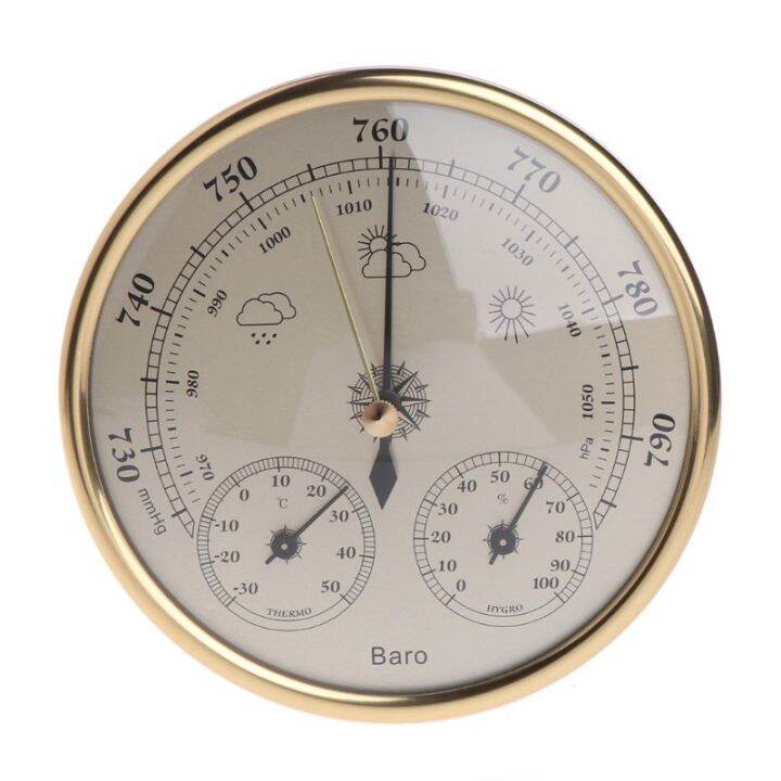 Analog Barometer Thermometer Hygrometer 3 In 1 Weather Station