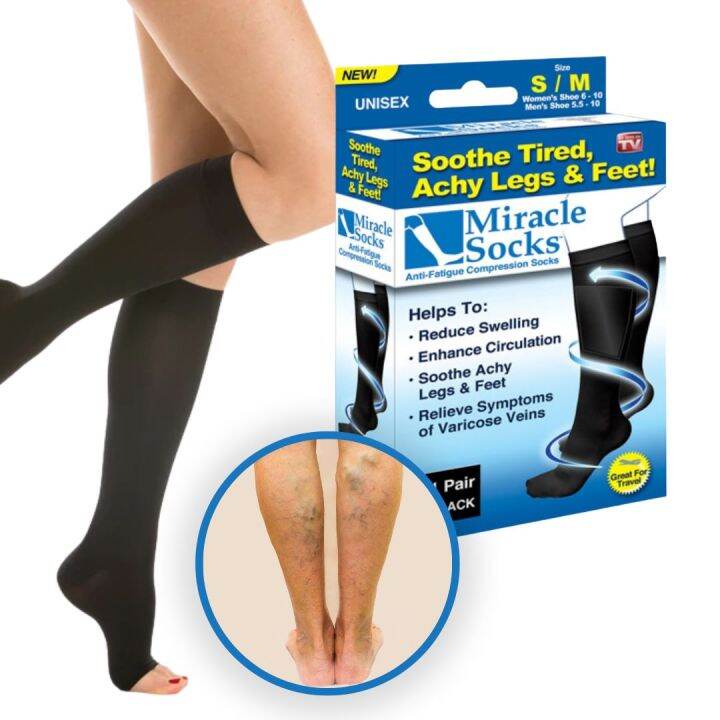 Miracle Socks Varicose Vein Solution Compression Healing, Circulation