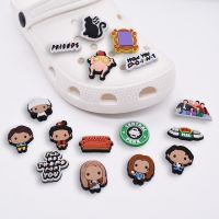 Wholesales 10 Pieces/lot PVC Cute Anime Friends Shoe Charms for Fashion Shoe Buckles for Croc Shoe Charms Decoration