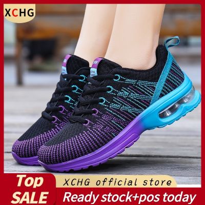 CODff51906at XCHG Ready Stock WomenS Sports Shoes Running Mesh Breathable Shock Absorption Casual Fashion Trend Wild