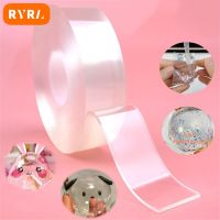 Transparent Nano Tape Reusable Waterproof Adhesive Traceless Double Sided Tape Heavy Duty Strips DIY Craft Toy Bubble Supplies Adhesives  Tape