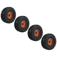 4PCS Metal 2.2 Beadlock Wheel Rim Tires Set for 1/10 RC Crawler Car Traxxas TRX4 TRX6 Axial SCX10 RR10 Parts