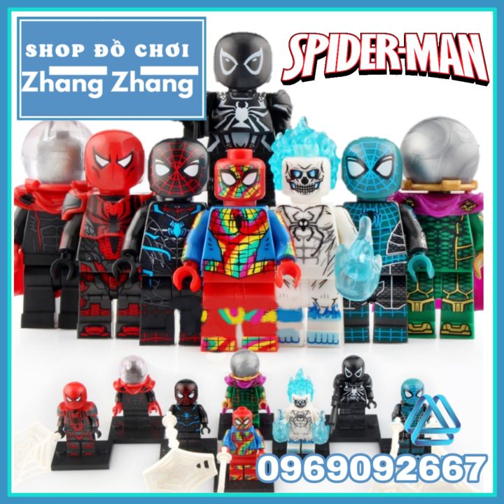 FREESHIP MAX] Đồ chơi Xếp hình Spider man Far For Agent Home Venom Ghost  Rider Mysterio Người nhện Lego Minifigures Koruit KT1028 [Shop Đồ Chơi  Zhang Zhang] 