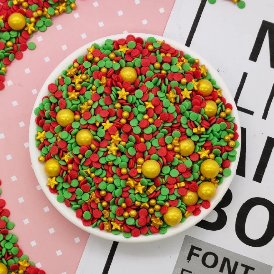 Edible Sprinkles For Cake Gold Red Green Beads Pearl Sugar Ball Fondant Diy  Baking Candy Wedding Cake Decoration