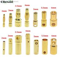 ❍☸ 2mm 3mm 3.5mm 4mm 5mm 5.5mm 6mm RC Battery Gold-plated Bullet Banana Plug High Quality Male Female Bullet Banana Connector