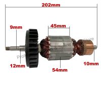 【Best-Selling】 Muaz Electronics BD ฟรีแบริ่งและแปรงคาร์บอน!AC220-240V A Rmature โรเตอร์ Anchor เปลี่ยนสำหรับ MAKITA เครื่องบดมุม GA7020 GA9020 GA7020S GA9020S