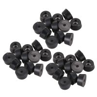 Furniture Non-Slip Tapered Rubber Feet Washer 22mm x 10mm 36 Pcs