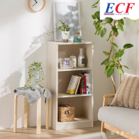 ECF Furniture ชั้นวางของเอนกประสงค์ ชั้นวางของ ชั้นวางหนังสือ 3 ชั้น ชั้นปรับระดับความสูงได้