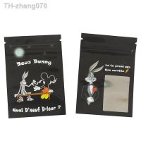 【CW】□☽﹉  100pcs Resealable Zip Lock Pouches 7x10cm Cartoon Herb Food Storage Smell Proof Plastic Mylar With Window