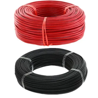 10meter/lot High Quality 5m red and 5m black color wire silicone 10 12 14 16 18 20 22 24 26 AWG 40 Off