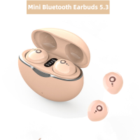 มินิหูฟังที่มองไม่เห็นบลูทูธ5.3 True Wireless หูฟังแบบ In-Ear หูฟังลดเสียงรบกวนสเตอริโอไฮไฟสำหรับเล่นเกมสมาร์ทโฟน