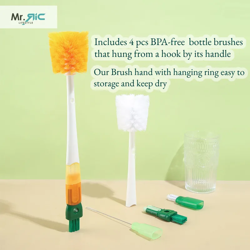 5 Pcs Bottle Cleaning Brush Set, Long Handle Bottle Brush Cleaner