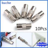 BUCHE 10pcs/lot คุณภาพสูง ตัวแปลง การซิงโครไนซ์ข้อมูล F-Type ตัวเชื่อมต่อดาวเทียม Coax F หญิงสู่ทีวีชาย อะแดปเตอร์ชายทางอากาศ