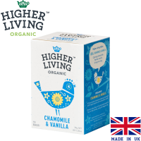 Higher Living Chamomile &amp; Vanilla ไฮเออร์ลีฟวิ่ง ชา คาโมมายล์และวานิลลา 2g x 15 teabag