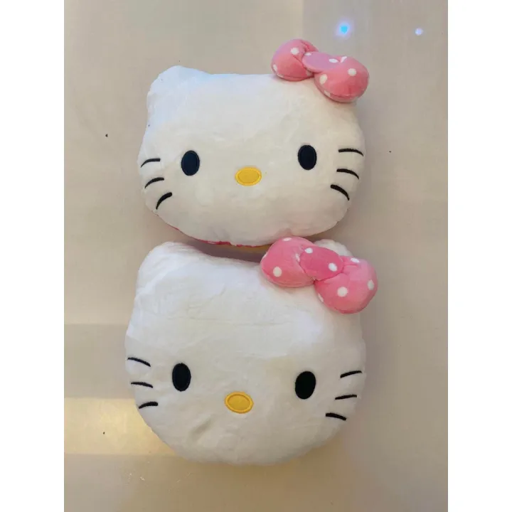 Hellokitty 2in1 headrest pillowcars pillow accesories facekitty