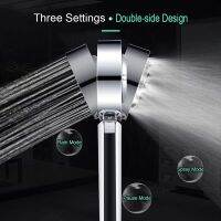 Zhangji Double-sided Rain and Spray Mode Detachable Shower Sprayer Nozzl High Pressure Showerhead  with Container for Shower Gel