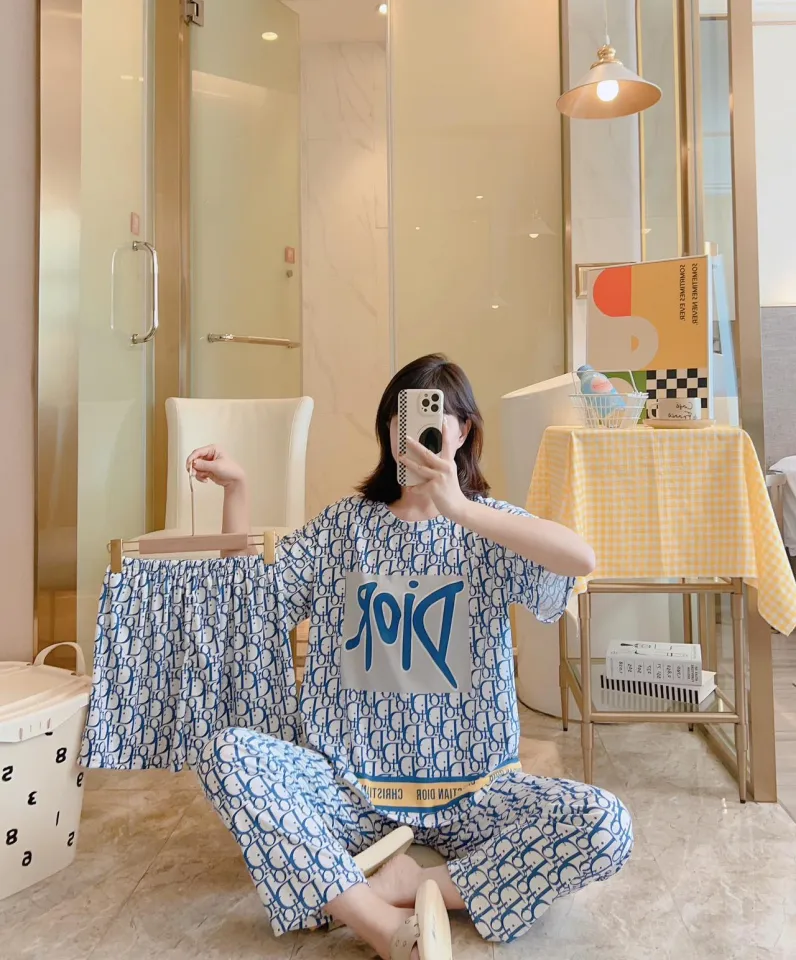 3in1 korean fashion cotton sleepwear terno pajama set for  women/nightwear/loungewear set for girl