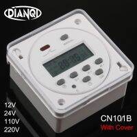 CN101B เครื่องจับเวลาดิจิทัล LCD 12V 24V 110V 220V ตั้งโปรแกรมได้ไม่มีเอ็นซีรีเลย์ Waktu Saklar