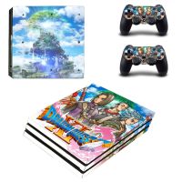 [Enjoy the small store] ดราก้อนเควส XI PS4 Pro Skin สติกเกอร์รูปลอกสำหรับ Sony PlayStation 4 Console และสติกเกอร์ไวนิล2ชิ้น