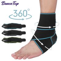 BraceTop 1 Ankle Support Adjustable Brace Breathable Material Super Elastic and for