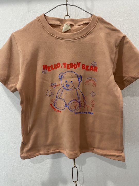 เสื้อ-crop-hello-teddy-bear