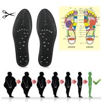 ◄ 18 Magnets Magnetic Massage Insoles Foot Acupressure Shoe Pads Therapy Slimming Insoles for Weight Loss Cutting Pads Footbed