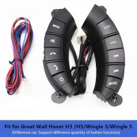 Car Steering Wheel Control Buttons for Great Wall Hover H3 H5 Wingle 3 Wingle 5 with Backlight Need DVD Player