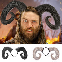 RongYu 1PC จำลอง Devil Horn OX Horn Headband ที่ถอดออกได้ Carnival Headdress Halloween