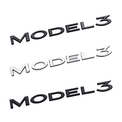 ตัวอักษร ABS 3D MODEL3/Y สำหรับ Tesla ช่วงลำตัวส่วนหลังของรถกระบะตรารถยนต์สติกเกอร์รถรูปลอกสำหรับรุ่น3/Y/X/S