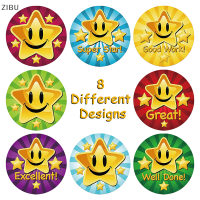 ZIBU 500PCS reward สติกเกอร์หนุนใจม้วนสำหรับเด็กสติกเกอร์ motivational