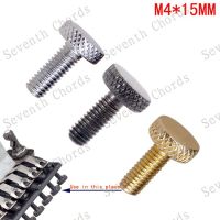 WK-6 Pcs Thread Diameter 4MM, Pitch 0.7MM Tremolo Bridge Fine Tuning Screws For Electric Guitar - Chrome - Black - Gold for choose