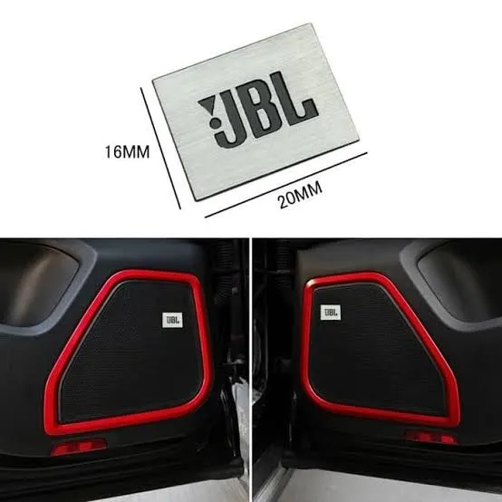 Emblem Sticker Logo JBL 3D Alumunium Sticker Decals JBL Audio Speaker